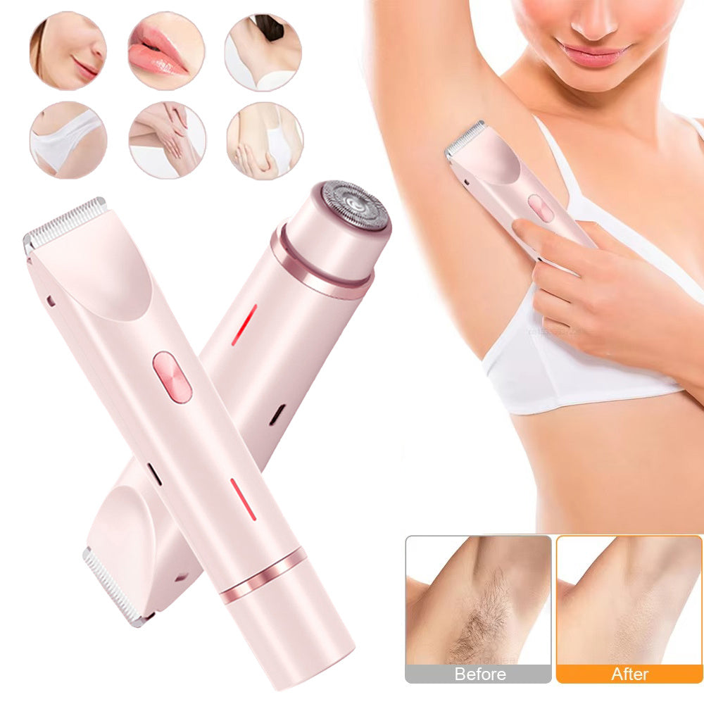 SmoothSilk™ 2-in-1 Hair Remover & Shaver – For Face, Body & Bikini Zone