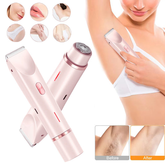 SmoothSilk™ 2-in-1 Hair Remover & Shaver – For Face, Body & Bikini Zone